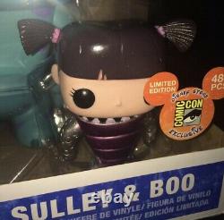 FUNKO POP SDCC 2012 SULLEY & METALLIC BOO MONSTERS INC Signed Sketch 480 DISNEY