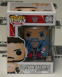 Finn Balor Signed WWE Funko Pop 34 BAS Beckett COA Vinyl Action Figure Autograph