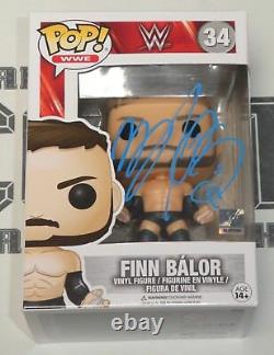 Finn Balor Signed WWE Funko Pop 34 BAS Beckett COA Vinyl Action Figure Autograph