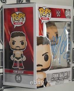 Finn Balor Signed WWE Funko Pop 34 BAS Beckett COA Vinyl Action Figure Autograph