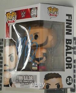 Finn Balor Signed WWE Funko Pop 34 BAS Beckett COA Vinyl Action Figure Autograph