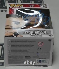 Finn Balor Signed WWE Funko Pop 34 BAS Beckett COA Vinyl Action Figure Autograph