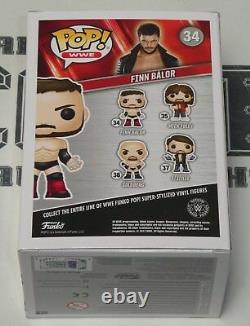 Finn Balor Signed WWE Funko Pop 34 BAS Beckett COA Vinyl Action Figure Autograph