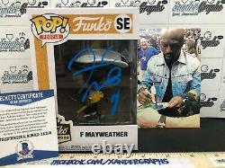 Floyd Mayweather Signed Autographed Boxing Custom 1/1 Funko Pop Beckett Bas Coa