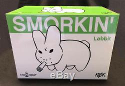 Frank Kozik SIGNED Kidrobot 10 GID Green Labbit INSC AUTOGRAPHED New in Box