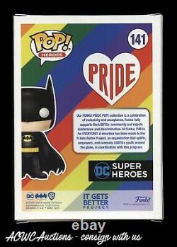 Funko POP! Heroes Batman (Pride) Signed by Kevin Conroy JSA Certified