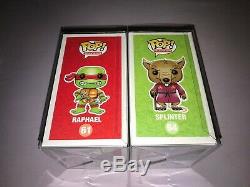 Funko POP RAPHAEL & SPLINTER AUTOGRAPHED ROB PAULSEN & PETER RENADAY CERTIFIED