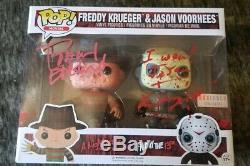 Funko PoP! Freddy Krueger & Jason Voorhees Signed Robert Englund Ken Kirzinger