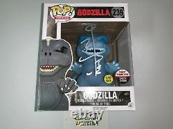 Funko Pop 2016 Nycc Exclusive Godzilla Signed Toy Tokyo Gid Glow In The Dark 239