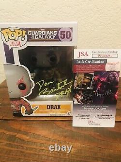 Funko Pop #50 Drax -Autographed by Dave Bautista (COA) PLEASE READ