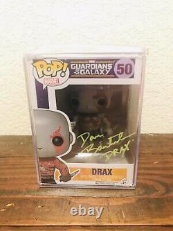 Funko Pop #50 Drax -Autographed by Dave Bautista (COA) PLEASE READ