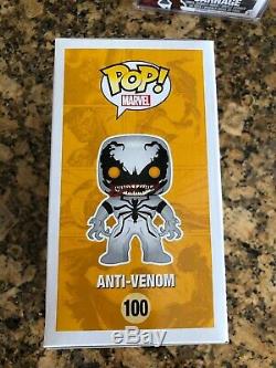 Funko Pop Anti Venom Hot Topic Exclusive Stan Lee signed withcoa