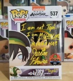 Funko Pop Avatar The Last Airbender Toph Signed Jesse Flower COA Toyzilla