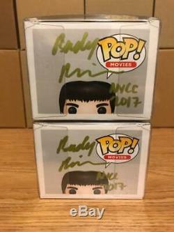 Funko Pop Bruce Lee Set 218 & 219 NYCC Exclusive Signed Rudy Ramirez