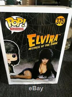 Funko Pop Elvira Diamond Purple Spooky Empire 375 LE 2500 SIGNED Very Rare