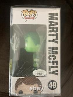 Funko Pop! Marty Mcfly Plutonium Gitd Plastic Empire Limited To 200 Signed Jsa