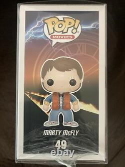 Funko Pop! Marty Mcfly Plutonium Gitd Plastic Empire Limited To 200 Signed Jsa