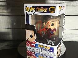 Funko Pop Marvel Iron Man Avengers Signed By Robert Downey Jr