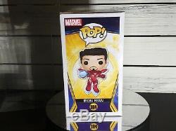 Funko Pop Marvel Iron Man Avengers Signed By Robert Downey Jr