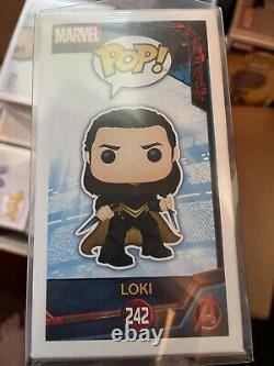 Funko Pop! Marvel Thor Ragnarok 242 Loki signed by Tom Hiddleston with COA
