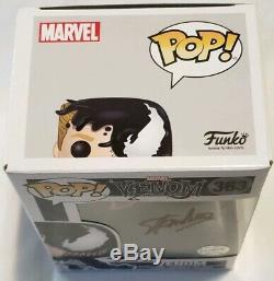 Funko Pop! Marvel Venom #363 Signed by Stan Lee withCOA Rare withProtector