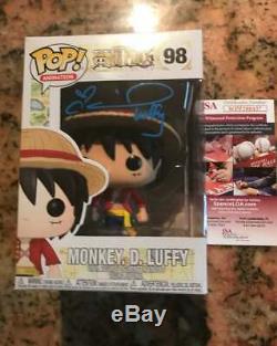 Funko Pop Monkey Luffy 98 Signed JSA Authentication Certificate