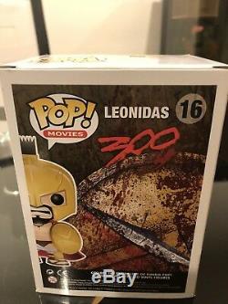 Funko Pop! Movie 300 Leonidas #16 Retired VAULTED POP CASE SIGNED FRANK MILLER