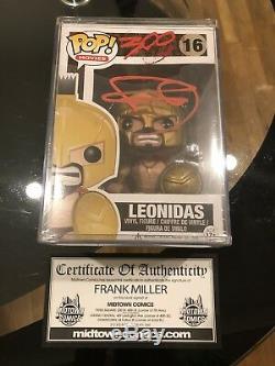 Funko Pop! Movie 300 Leonidas #16 Retired VAULTED POP CASE SIGNED FRANK MILLER