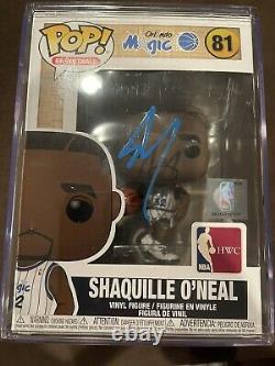 Funko Pop NBA Shaq signed with PSA COA