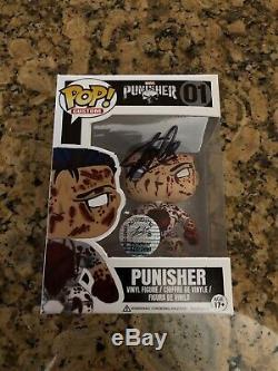 Funko Pop Netflix Punisher Custom Stan Lee signed Awesome piece