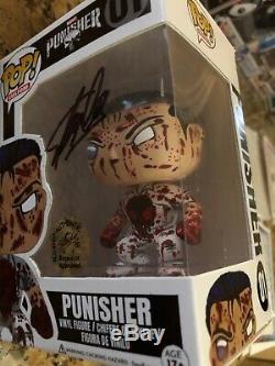 Funko Pop Netflix Punisher Custom Stan Lee signed Awesome piece