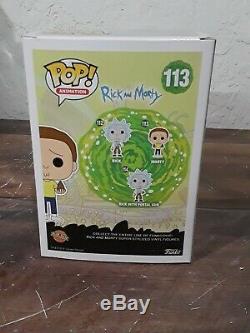 Funko Pop! Rick and Morty Animation Morty #113 signed by David Angelo Roman
