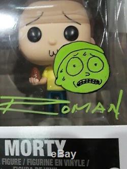 Funko Pop! Rick and Morty Animation Morty #113 signed by David Angelo Roman