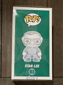 Funko Pop! Stan Lee Silver #03 Signed Autograph Excelsior Approved Exclusive