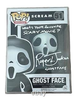 Funko Pop! Vinyl Ghost Face #51 SCREAM SIGNED AUTOGRAPHED Roger L. Jackson