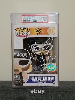 Funko Pop signed nWo set Hogan, Nash, Hall PSA encapsulated autograph