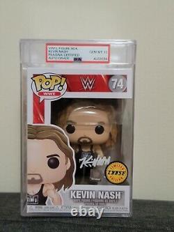 Funko Pop signed nWo set Hogan, Nash, Hall PSA encapsulated autograph