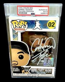 Gabriel Iglesias Fluffy Hand Signed Encapsulated Funko Pop #02 Slabbed Psa Coa