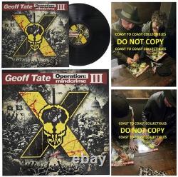 Geoff Tate Signed Queensryche Operation Mindcrime Album Proof, Autographed Vinyl