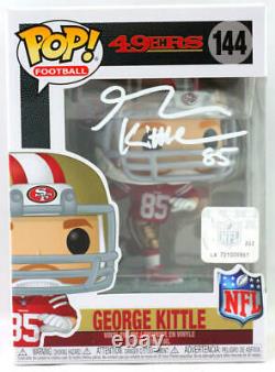 George Kittle Autographed SF 49ers Funko Pop Figurine Beckett W White