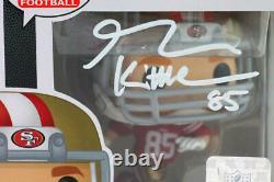 George Kittle Autographed SF 49ers Funko Pop Figurine Beckett W White