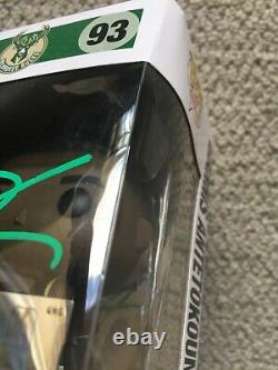 Giannis Antetokounmpo signed autographed Funko Pop #93 Milwaukee Bucks