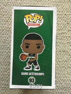 Giannis Antetokounmpo signed autographed Funko Pop #93 Milwaukee Bucks