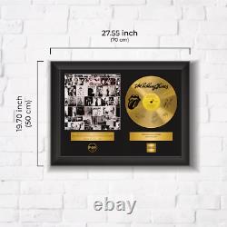 Gold Plated Copy Signed LP Vinyl The Rolling Stones Memorabilia Gift PGR