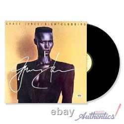 Grace Jones Signed Autographed Vinyl LP Nightclubbing PSA/DNA Authenticated