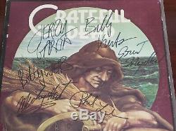 Grateful Dead Band Autographed Wake of The Flood LP Vinyl With COA
