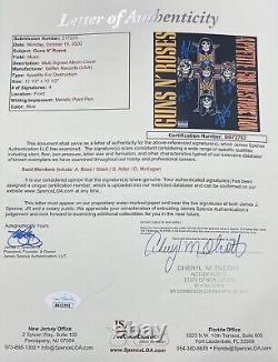 Guns N Roses Signed Album Axl Rose Autographed Vinyl Slash Duff Adler JSA Cert