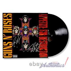 Guns N' Roses Signed Autographed Vinyl LP Appetite for Destruction PSA/D