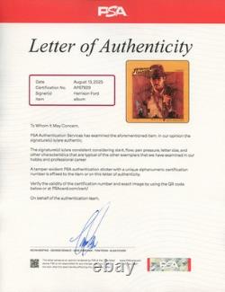 Harrison Ford Signed Autographed Vinyl LP Indiana Jones Raiders Of The Lost Ark