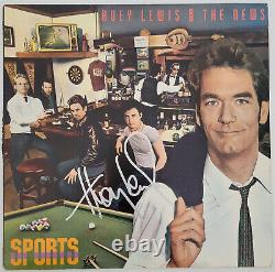 Huey Lewis signed Sports album COA exact proof autographed Vinyl Record
